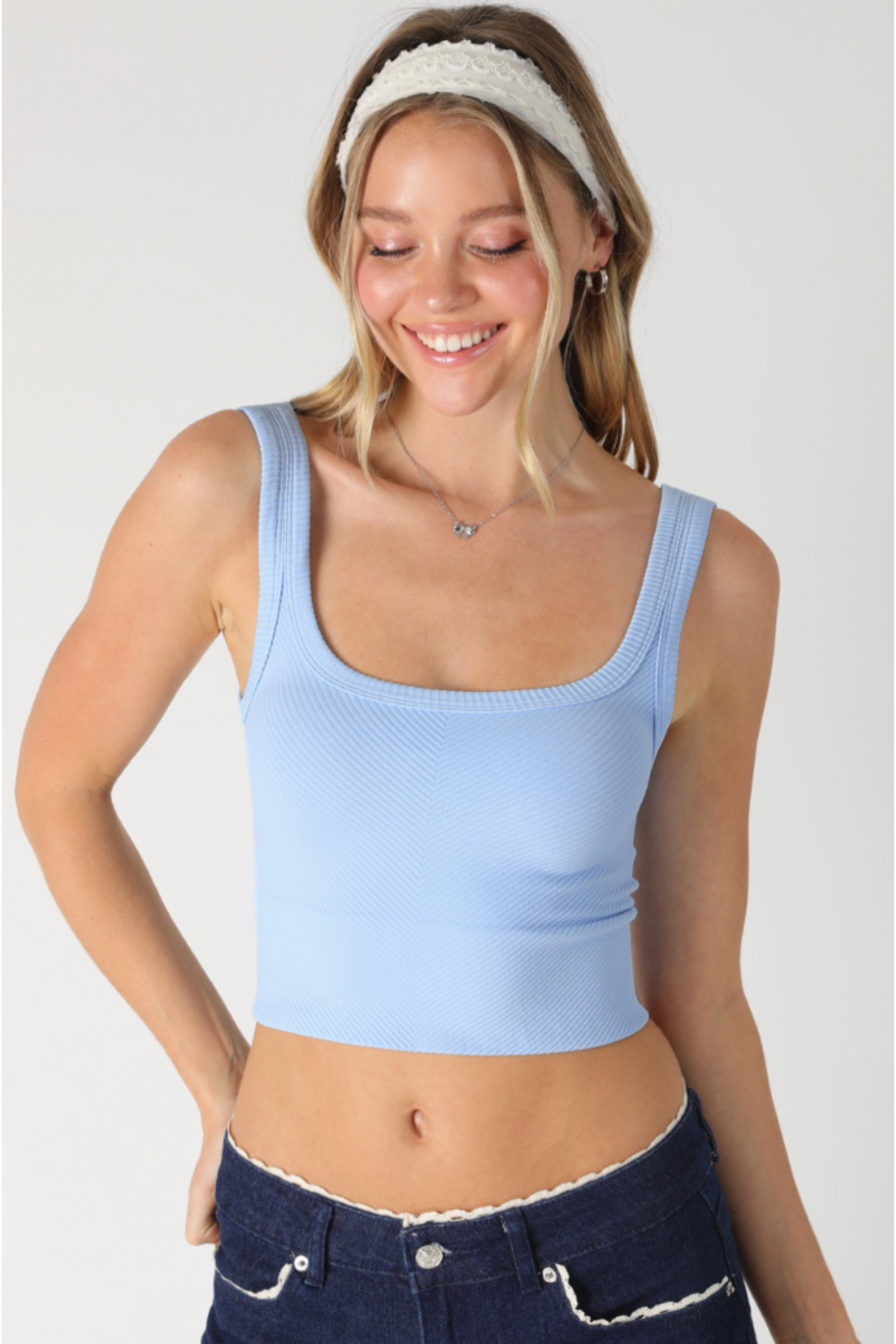 Nikibiki | Chevron Ribbed Crop Top | Sweetest Stitch Boutique RVA