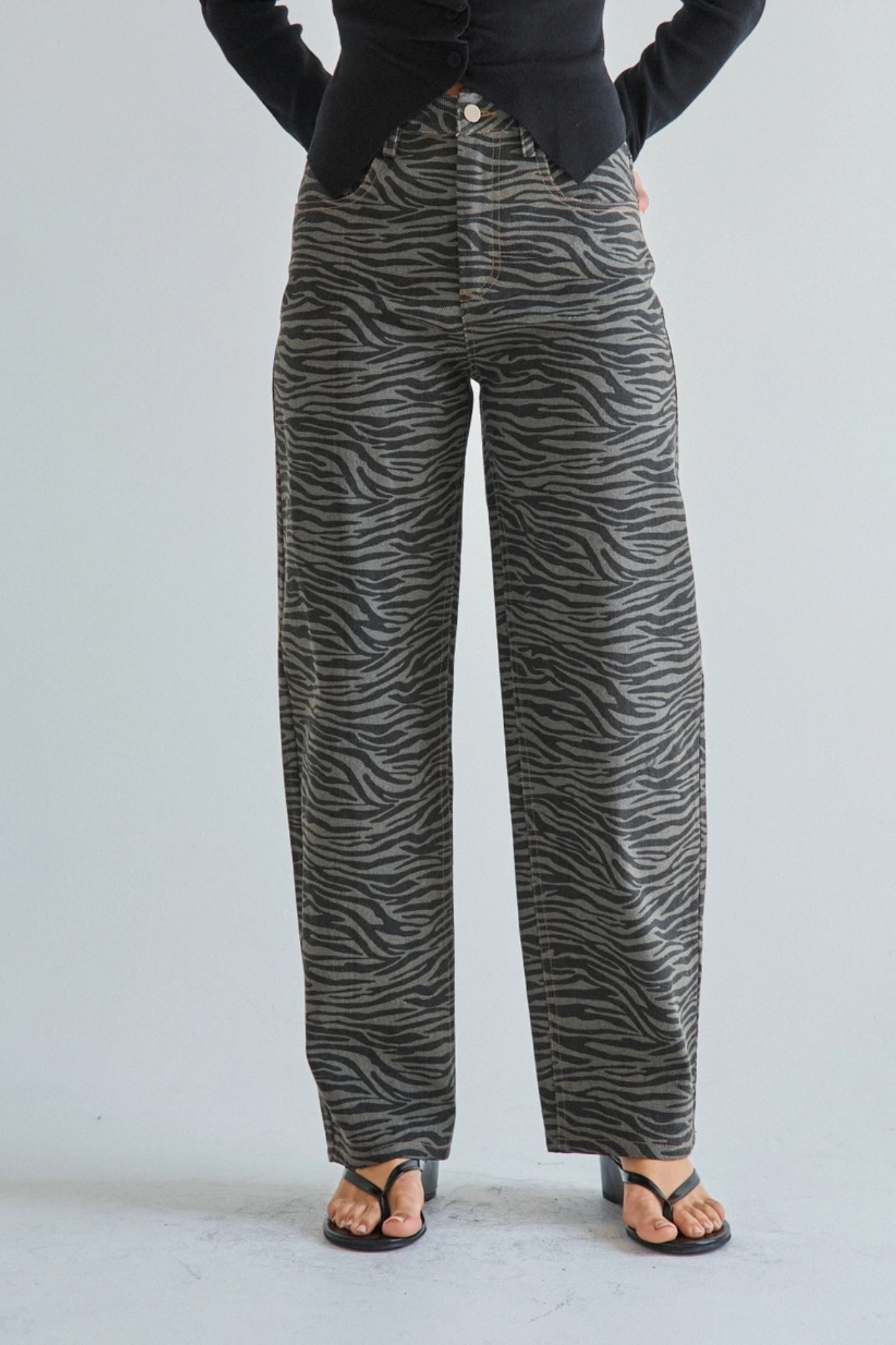 Able | Sadie Zebra Barrel Pants | Sweetest Stitch Boutique Richmond