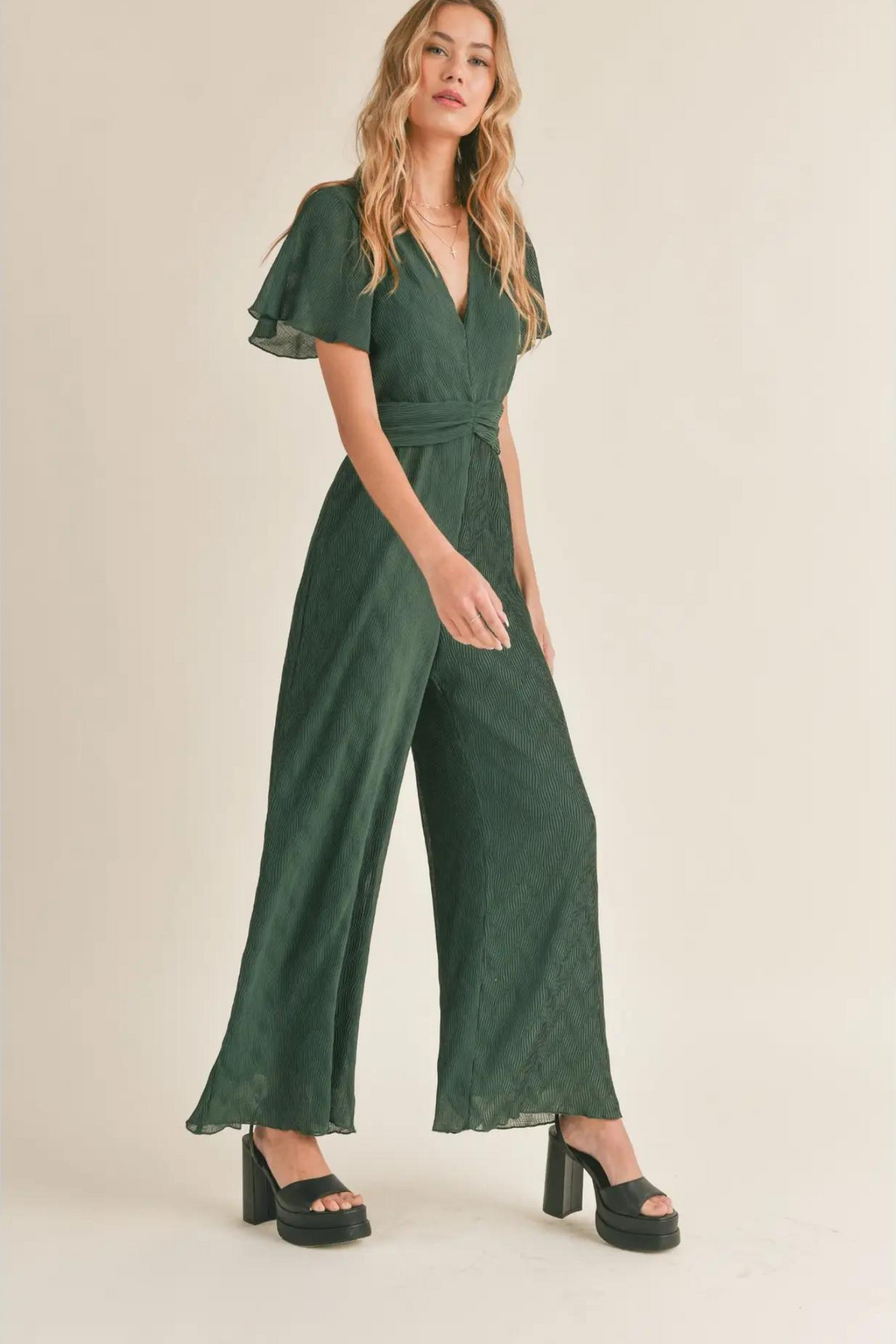 Sadie &amp; Sage | Green Wonderstruck Jumpsuit | Sweetest Stitch 