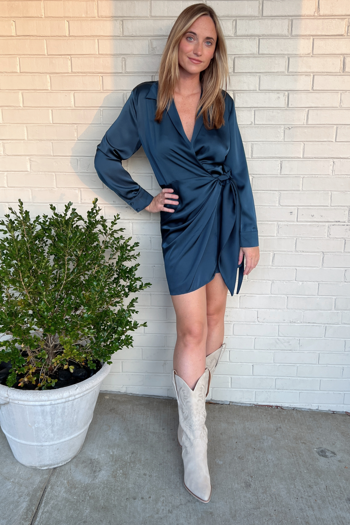 Dress Forum | Teal Wrap Dress | Sweetest Stitch Online Boutique