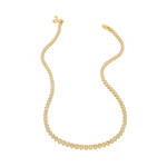 Brenda Grands | 18K Gold Diamond Tennis Necklace | Sweetest Stitch