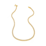 Brenda Grands | 18K Gold Diamond Tennis Necklace | Sweetest Stitch