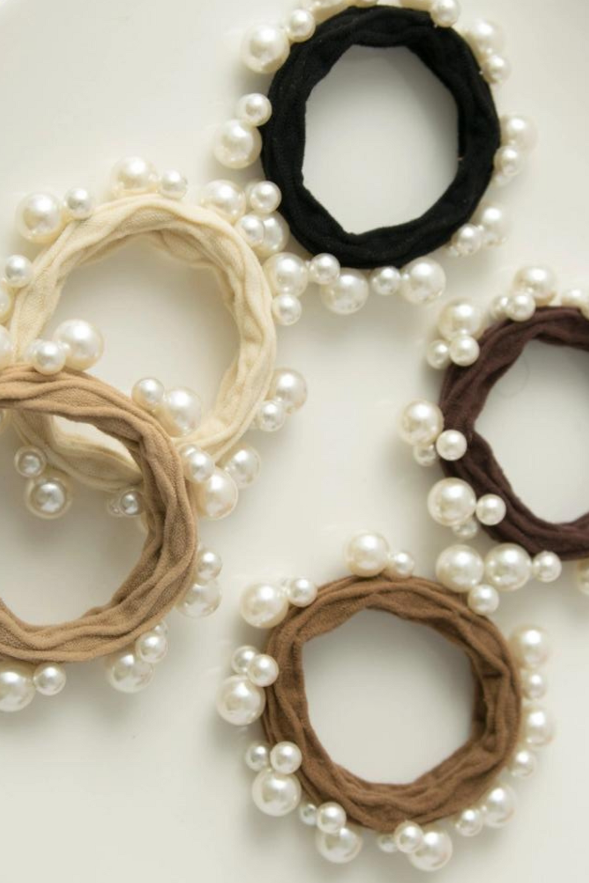 Pearl Seamless Hair Ties | Sweetest Stitch Womens Hair Accessories