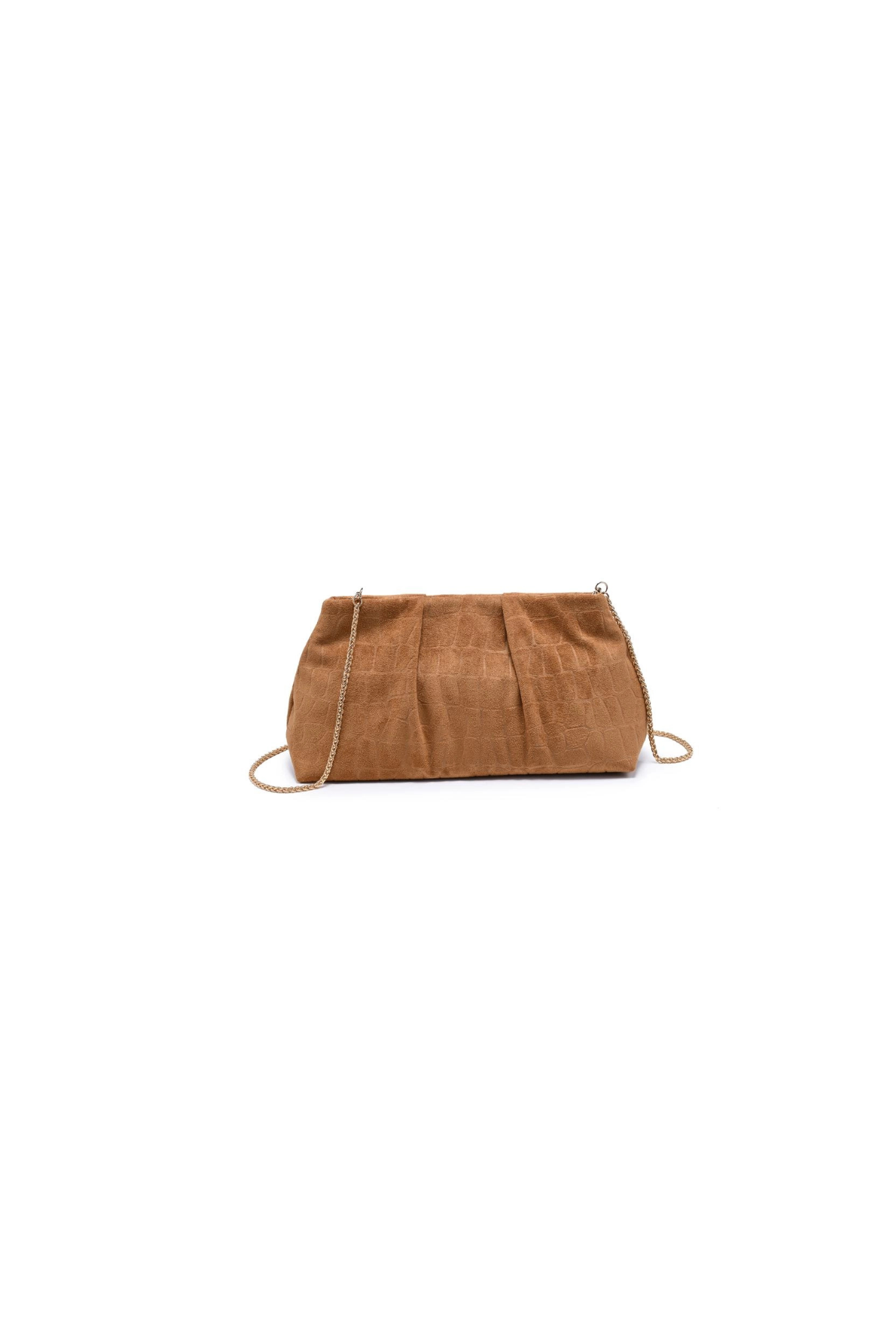 Moda Luxe | Elva Suede Clutch - Tan | Sweetest Stitch Boutique RVA
