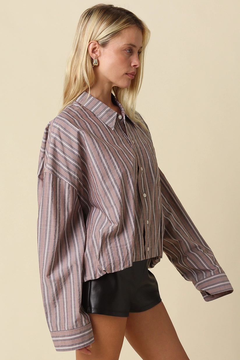Olivaceous | Austin Stripe Shirt | Sweetest Stitch Boutique Richmond