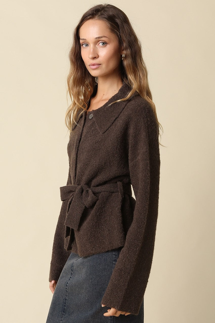 Olivaceous | Meg Belted Sweater | Sweetest Stitch Boutique Richmond