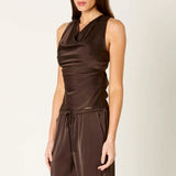 NIA | Cosimo Sleeveless Cowl Neck Top | Sweetest Stitch Boutique