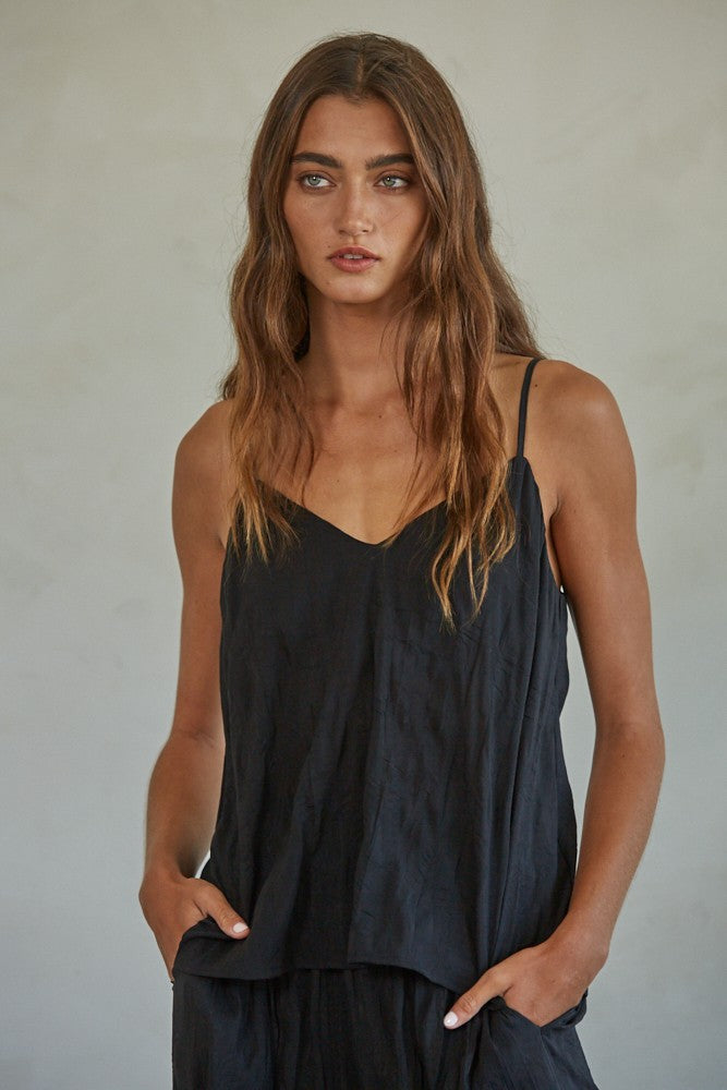 By Together | Black V-Neck Tank Top | Sweetest Stitch Boutique