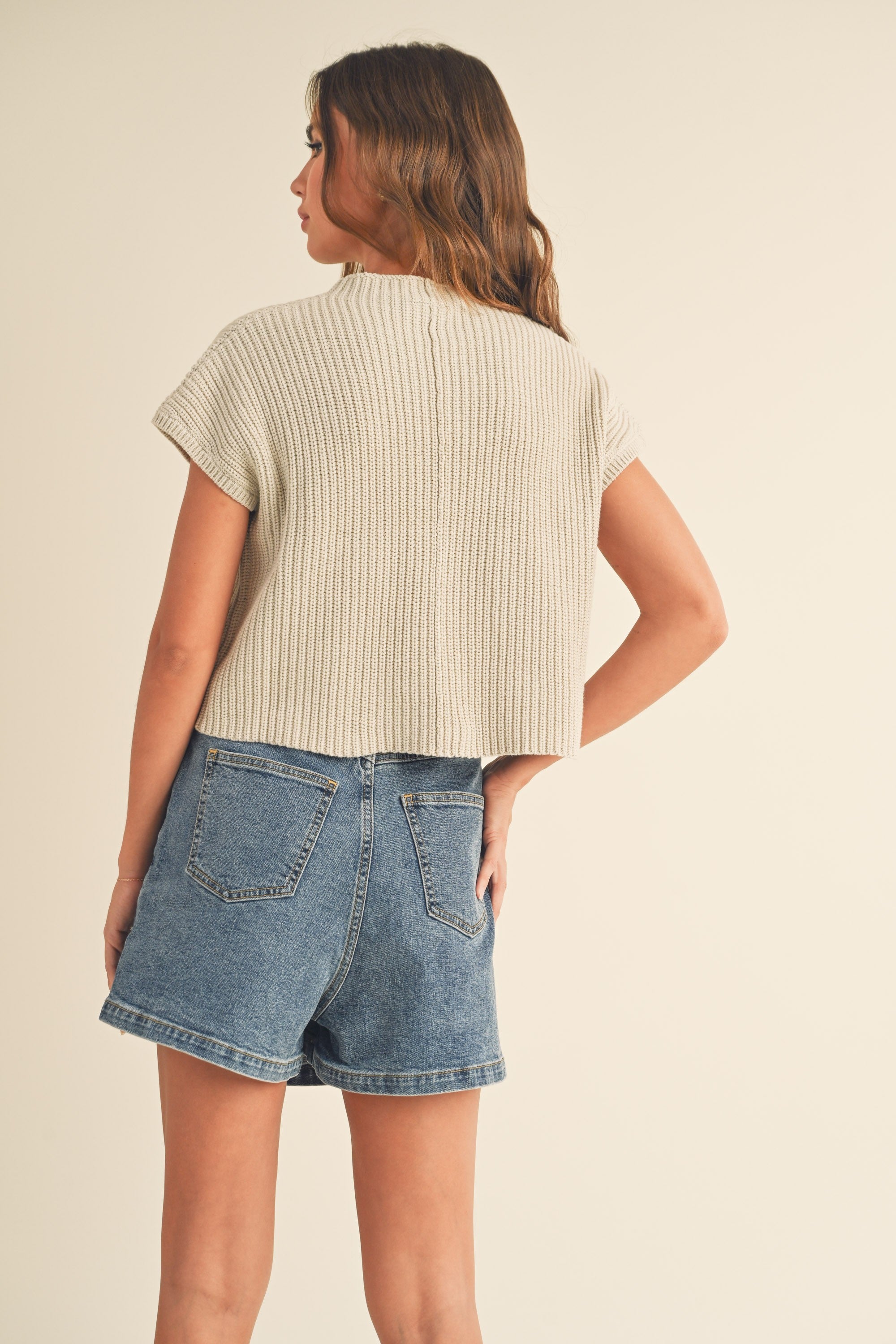 Miou Muse | Cropped Knit Top | Sweetest Stitch Online Boutique