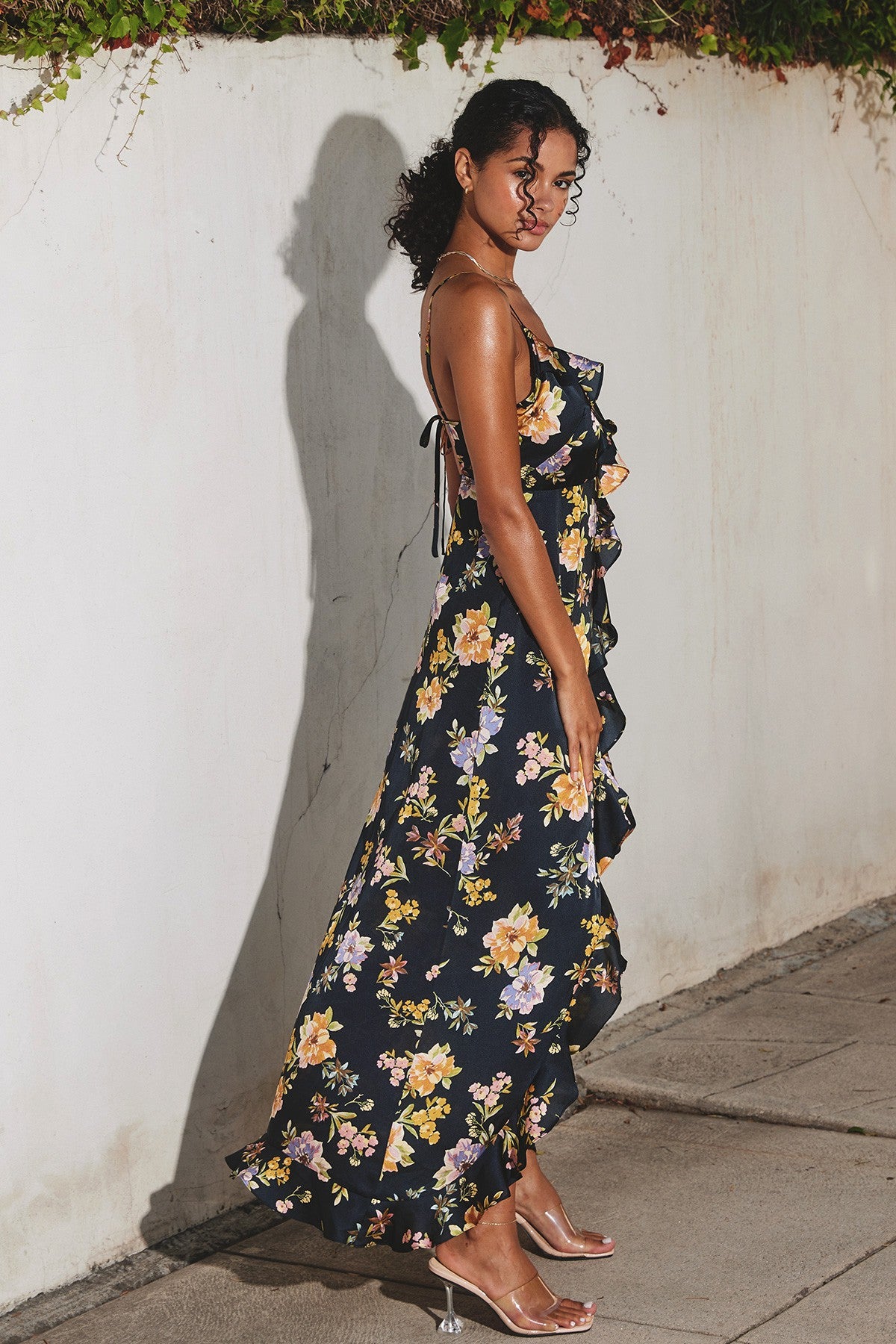 Black Floral Maxi Dress