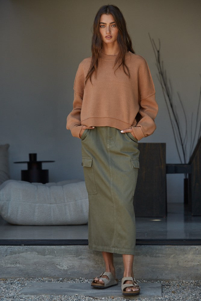 By Together | Leda Pullover Camel | Sweetest Stitch Boutique