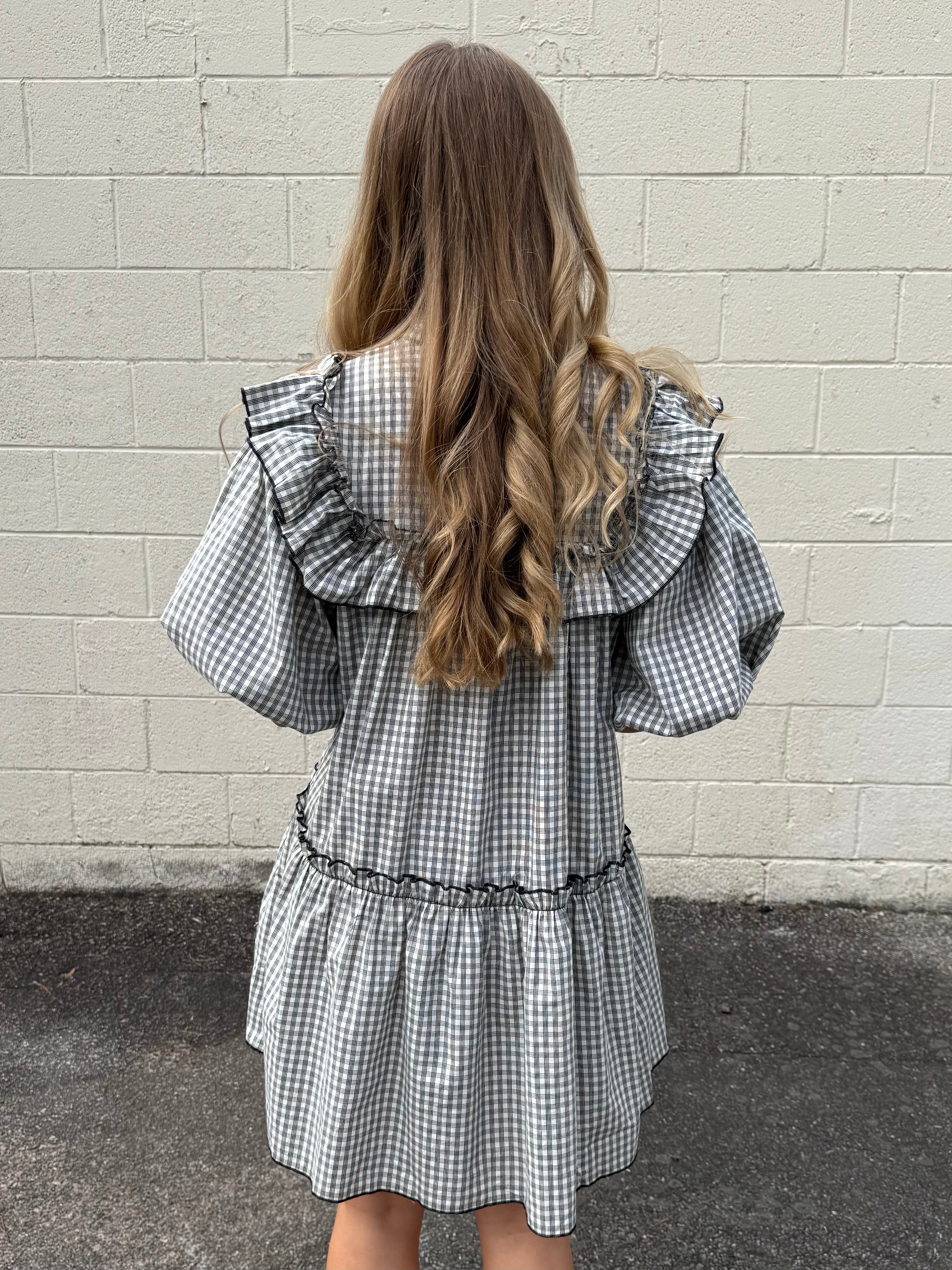 Olivaceous | Lora Puff Sleeve Gingham Mini Dress | Sweetest Stitch