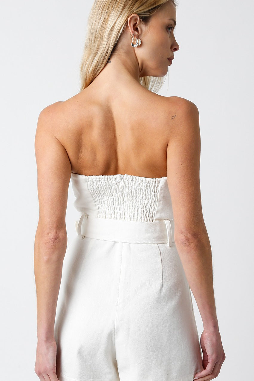 Olivaceous | Stella Strapless Romper | Sweetest Stitch Boutique RVA