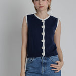 Aureum | Clara Knit Button Front Top | Sweetest Stitch Boutique RVA