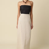 Olivaceous | Aspyn Strapless Maxi Dress | Sweetest Stitch Boutique