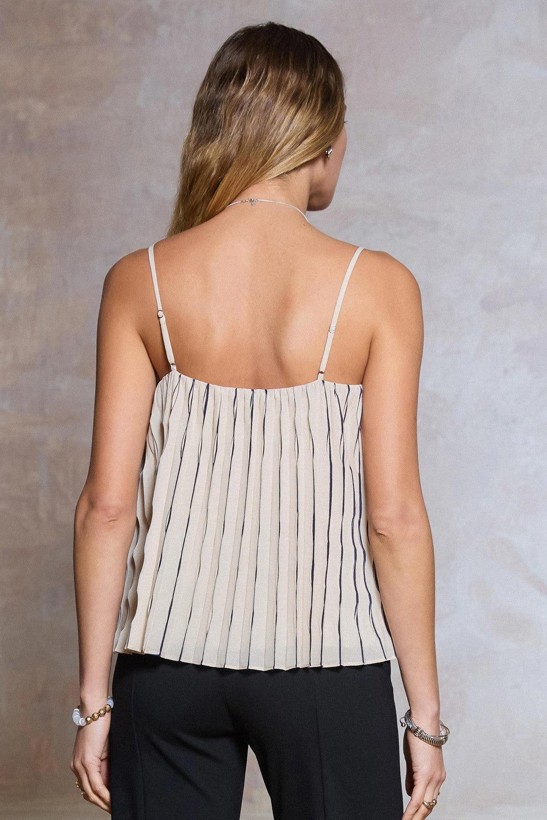 Current Air | Janice Sleeveless Pleated Top | Sweetest Stitch RVA