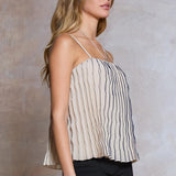 Current Air | Janice Sleeveless Pleated Top | Sweetest Stitch RVA