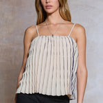Current Air | Janice Sleeveless Pleated Top | Sweetest Stitch RVA