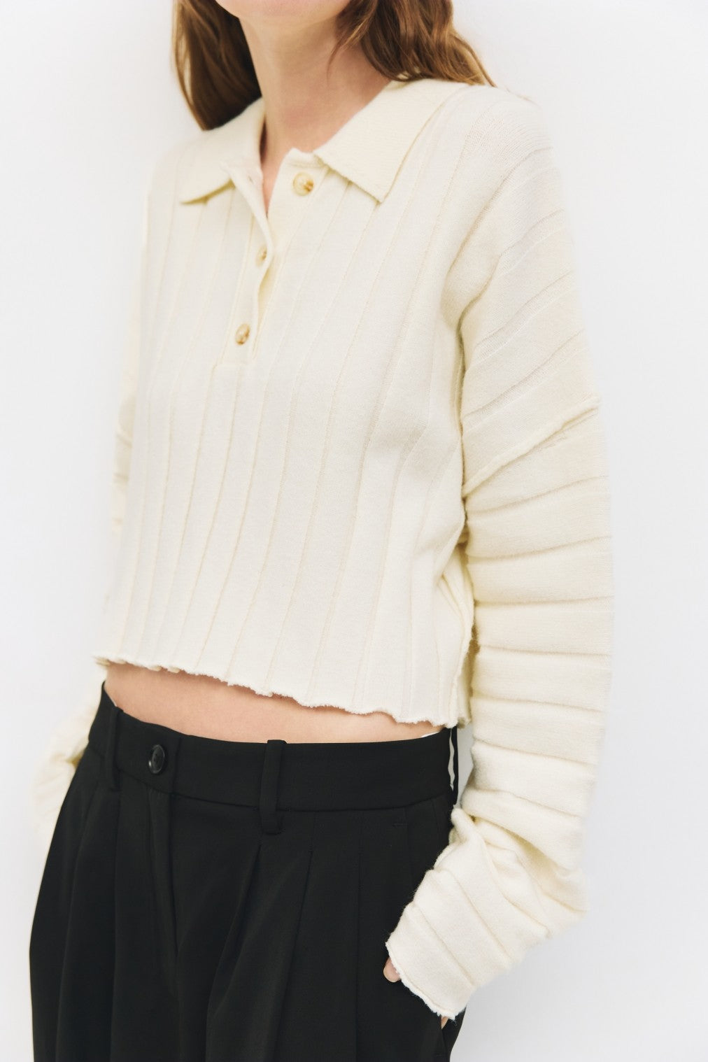 Mod Ref | Karina Wide Ribbed Collar Sweater | Sweetest Stitch Boutique