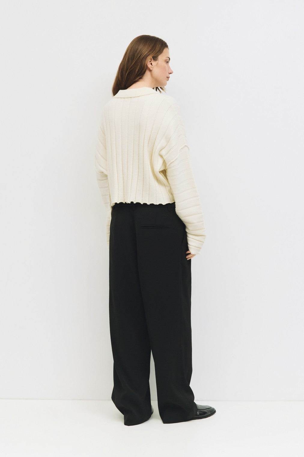 Mod Ref | Karina Wide Ribbed Collar Sweater | Sweetest Stitch Boutique