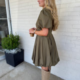 Aureum | Marie Bubble Hem Mini Dress | Sweetest Stitch Boutique
