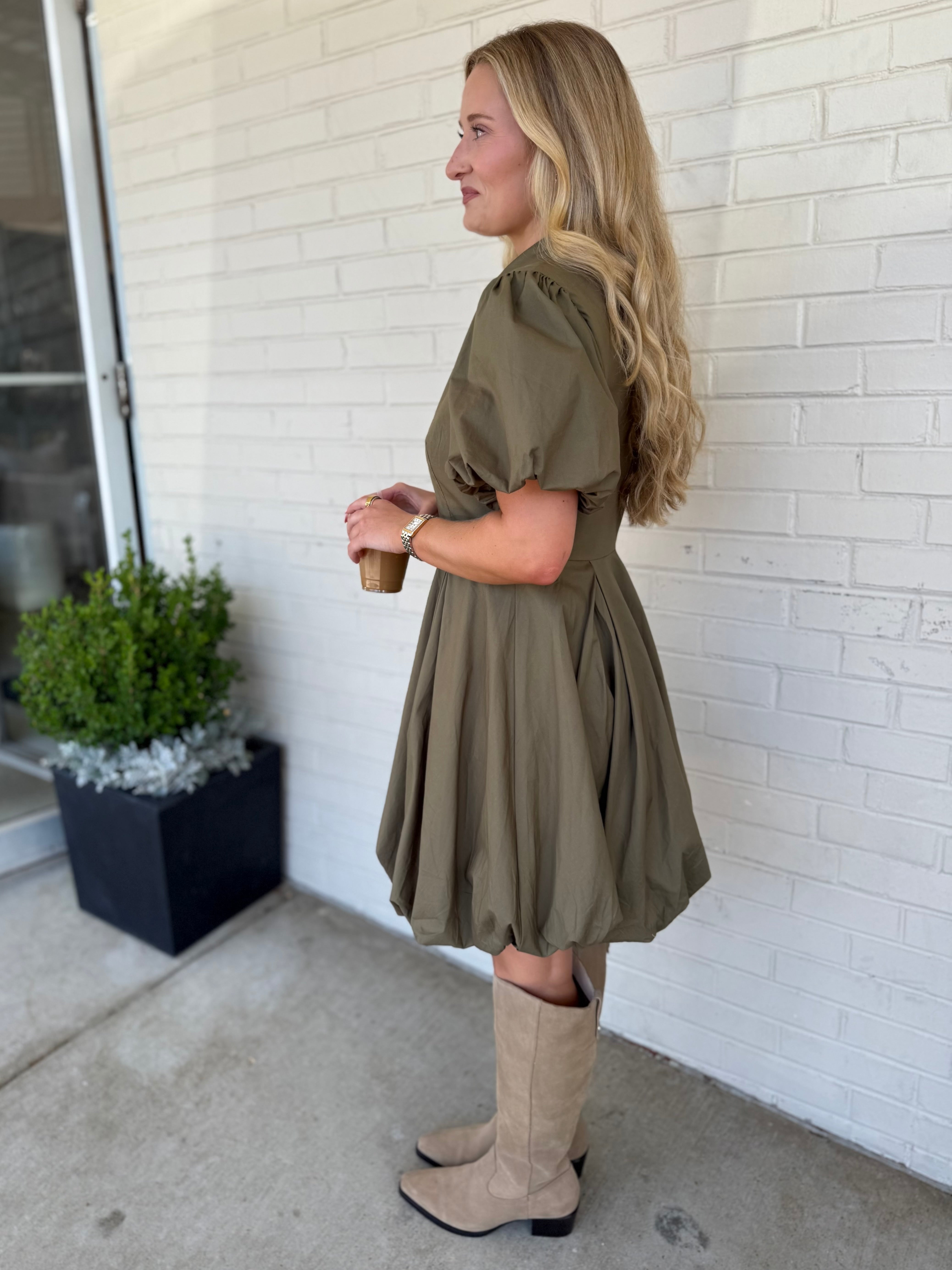 Aureum | Marie Bubble Hem Mini Dress | Sweetest Stitch Boutique