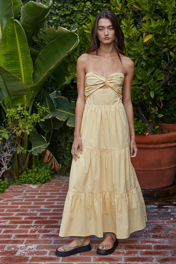 By Together | Crystal Strapless Midi Dress | Sweetest Stitch Boutique