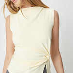 Mod Ref | Josephine Sleeveless Twist Front Top | Sweetest Stitch RVA