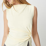 Mod Ref | Josephine Sleeveless Twist Front Top | Sweetest Stitch RVA