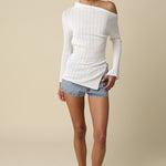 Olivaceous | Lauren Off Shoulder Top | Sweetest Stitch Boutique RVA