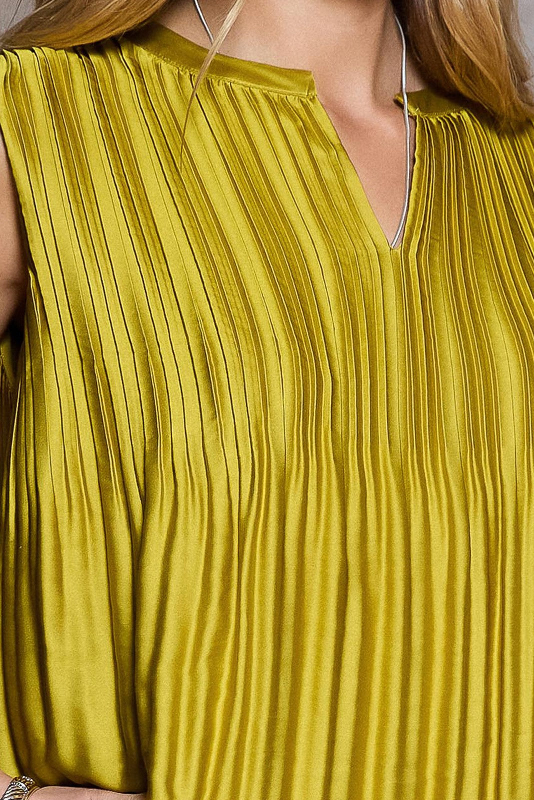 Current Air | Sammy Pleated Sleeveless Top | Sweetest Stitch Boutique