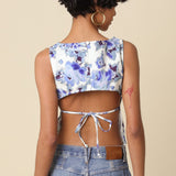 Olivaceous | Paige Floral Open Back Top | Sweetest Stitch Boutique