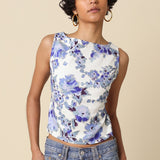 Olivaceous | Paige Floral Open Back Top | Sweetest Stitch Boutique