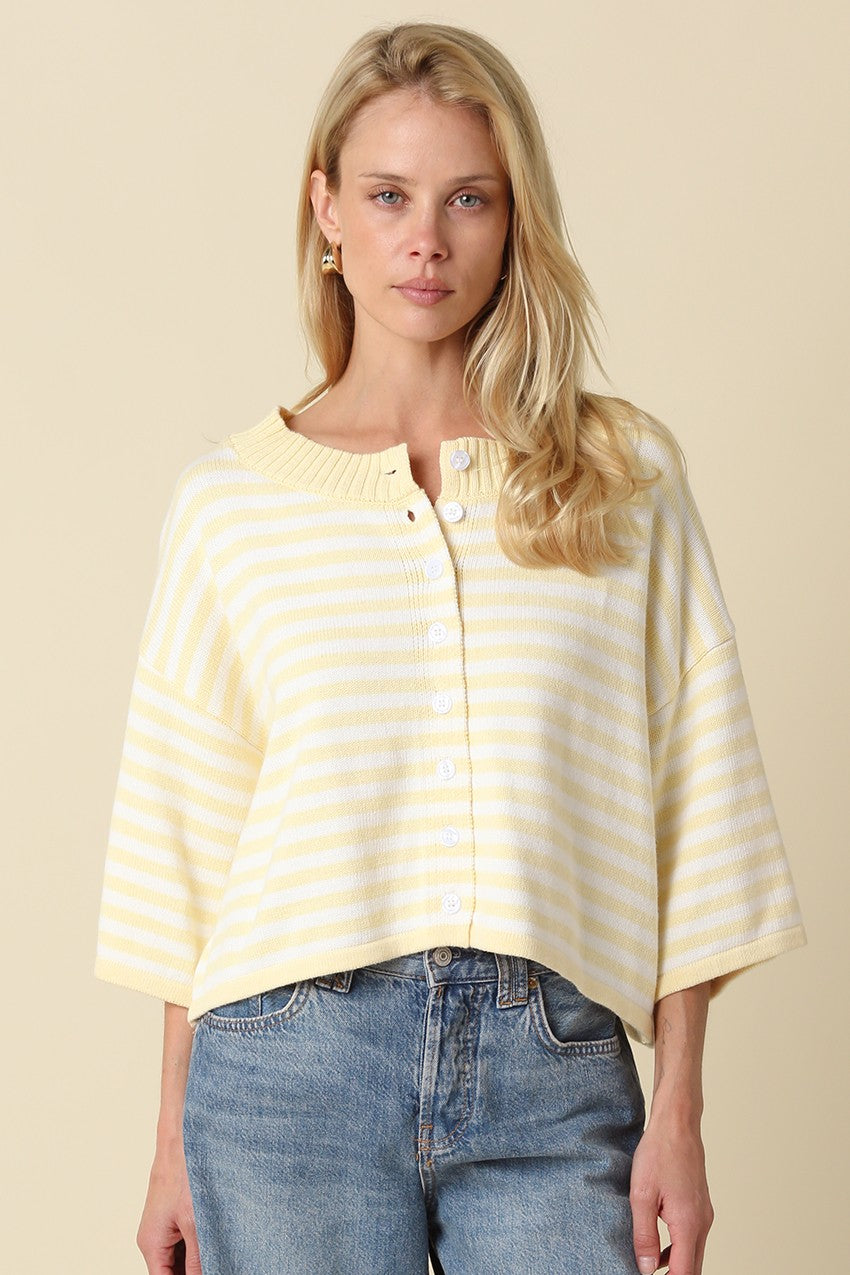 Olivaceous | Kat Knit Button Front Top | Sweetest Stitch Boutique RVA