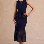 Current Air | Hallie Pleated Knit Midi Skirt | Sweetest Stitch Boutique