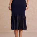 Current Air | Hallie Pleated Knit Midi Skirt | Sweetest Stitch Boutique