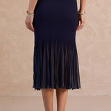 Current Air | Hallie Pleated Knit Midi Skirt | Sweetest Stitch Boutique