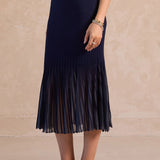 Current Air | Hallie Pleated Knit Midi Skirt | Sweetest Stitch Boutique