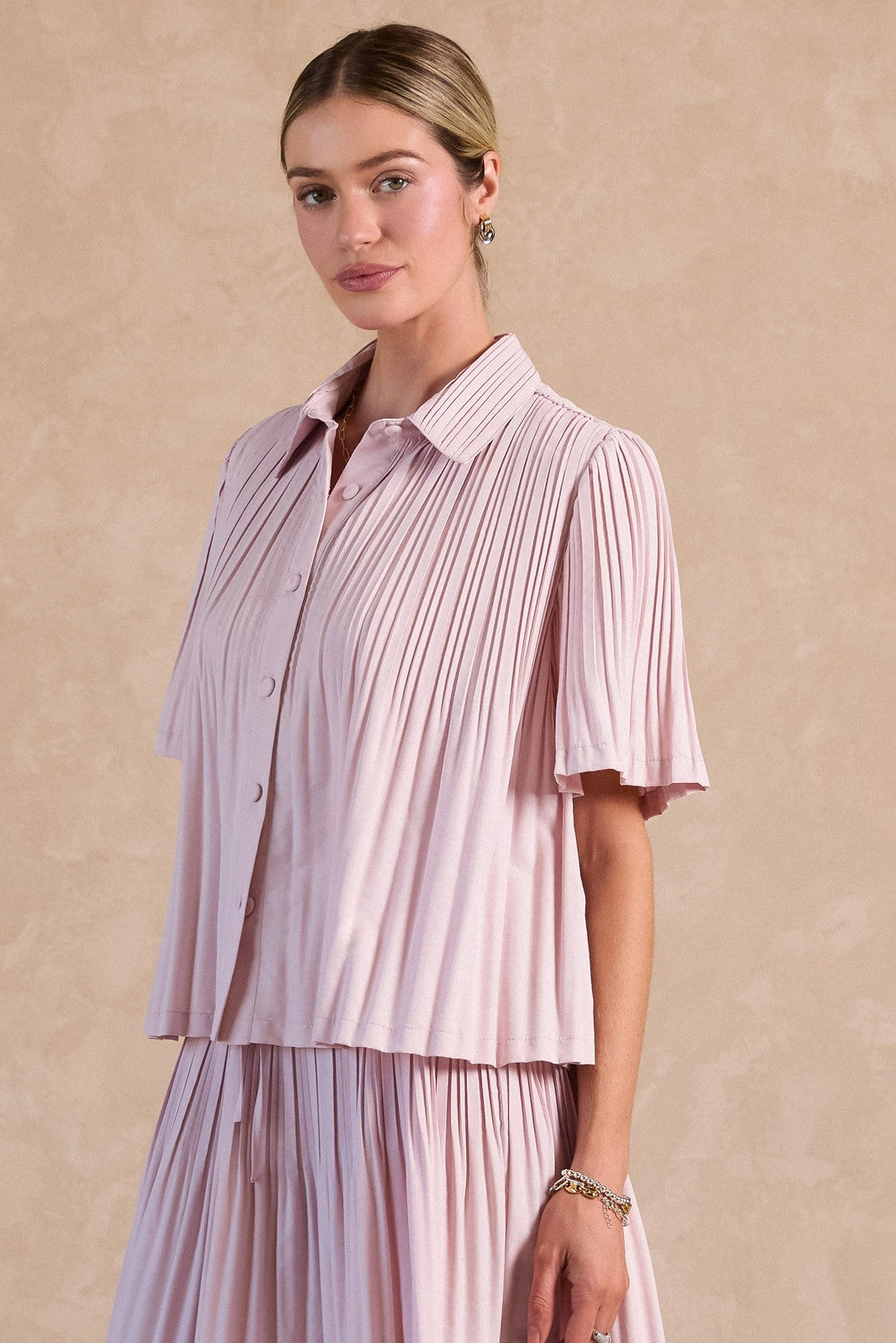 Current Air | Margot Pleated Top | Sweetest Stitch Boutique Richmond