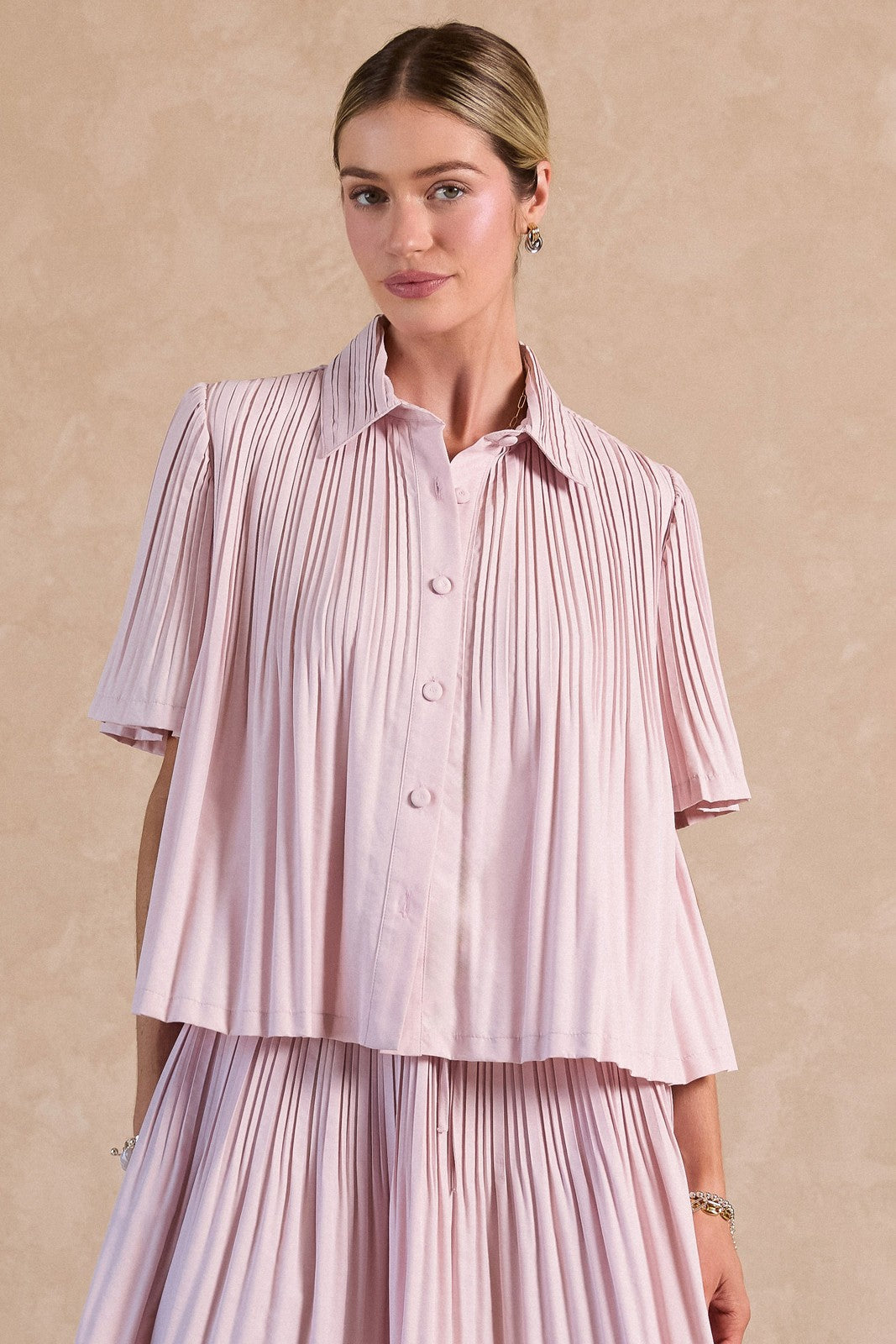 Current Air | Margot Pleated Top | Sweetest Stitch Boutique Richmond