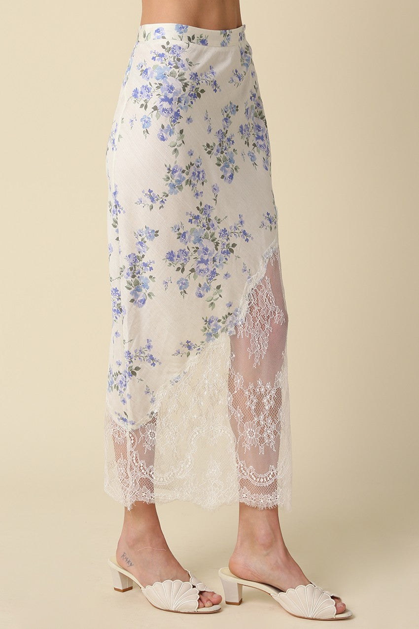 Olivaceous | Magnolia Floral Midi Skirt | Sweetest Stitch Boutique RVA