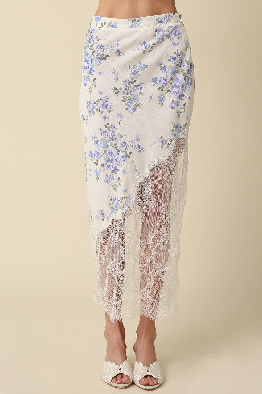 Olivaceous | Magnolia Floral Midi Skirt | Sweetest Stitch Boutique RVA