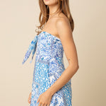 Olivaceous | Lana Strapless Tie Front Mini Dress | Sweetest Stitch RVA