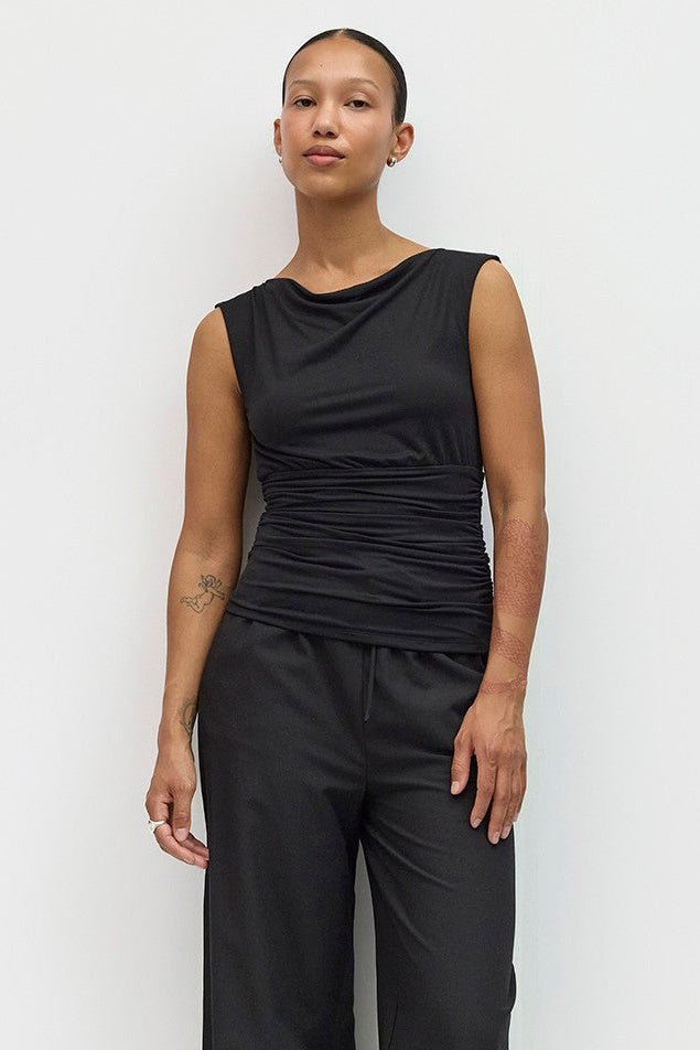 Mod Ref | Maeve Sleeveless Top - Black | Sweetest Stitch Boutique RVA