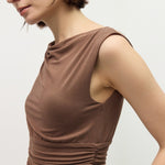 Mod Ref | Maeve Sleeveless Top - Brown | Sweetest Stitch Boutique
