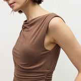 Mod Ref | Maeve Sleeveless Top - Brown | Sweetest Stitch Boutique