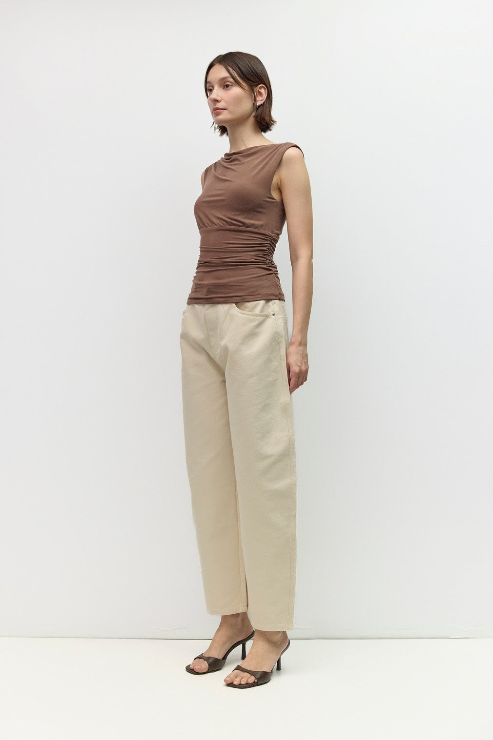 Mod Ref | Maeve Sleeveless Top - Brown | Sweetest Stitch Boutique