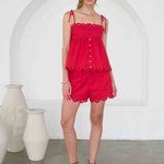 Moon River | Vivian Scallop Eyelet Shorts | Sweetest Stitch Boutique