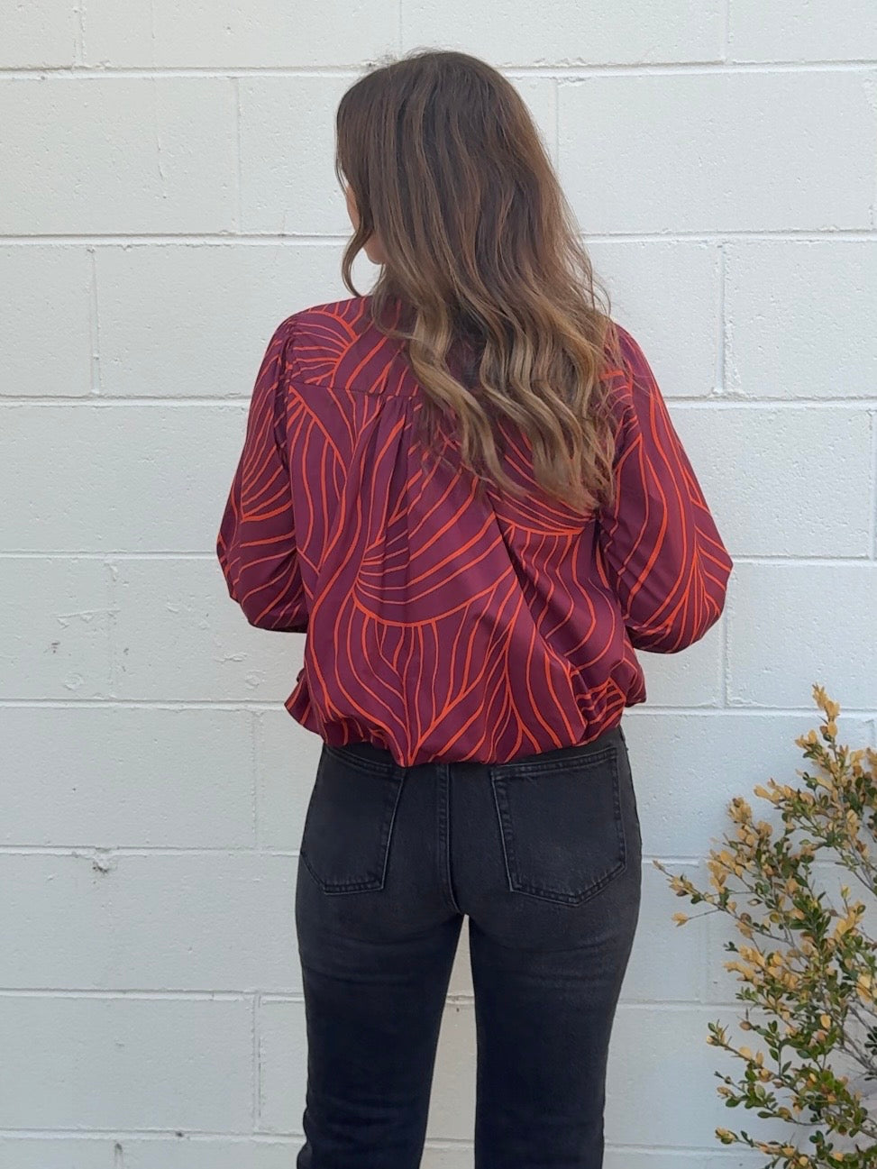 Entro | Sally Button Front Top | Sweetest Stitch Boutique Richmond VA