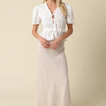 Olivaceous | Zuri Linen Maxi Skirt | Sweetest Stitch Boutique Richmond